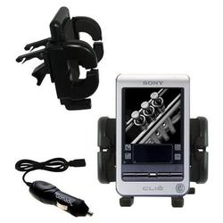Gomadic Sony Clie T415 Auto Vent Holder with Car Charger - Uses TipExchange