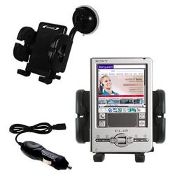 Gomadic Sony Clie TJ37 Auto Windshield Holder with Car Charger - Uses TipExchange