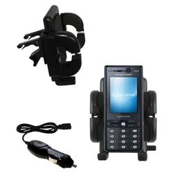 Gomadic Sony Ericsson K818c Auto Vent Holder with Car Charger - Uses TipExchange