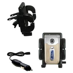 Gomadic Sony Ericsson Z710i Auto Vent Holder with Car Charger - Uses TipExchange