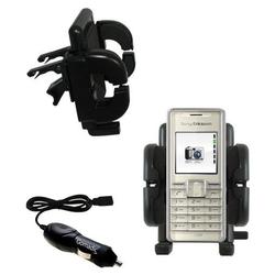 Gomadic Sony Ericsson k200a Auto Vent Holder with Car Charger - Uses TipExchange