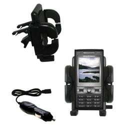 Gomadic Sony Ericsson k800i Auto Vent Holder with Car Charger - Uses TipExchange