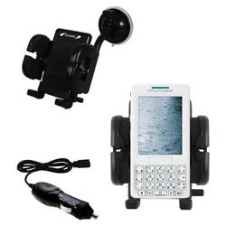 Gomadic Sony Ericsson m608c Auto Windshield Holder with Car Charger - Uses TipExchange