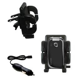 Gomadic Sony Ericsson z750c Auto Vent Holder with Car Charger - Uses TipExchange