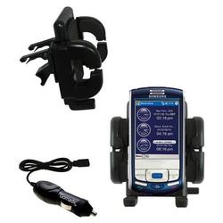 Gomadic Sprint IP-830w Auto Vent Holder with Car Charger - Uses TipExchange