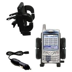 Gomadic Sprint Treo 650 Auto Vent Holder with Car Charger - Uses TipExchange