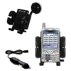 Gomadic Sprint Treo 650 Auto Windshield Holder with Car Charger - Uses TipExchange
