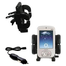 Gomadic T-Mobile MDA Compact Auto Vent Holder with Car Charger - Uses TipExchange