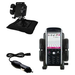 Gomadic T-Mobile SDA Auto Bean Bag Dash Holder with Car Charger - Uses TipExchange
