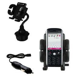 Gomadic T-Mobile SDA Auto Cup Holder with Car Charger - Uses TipExchange