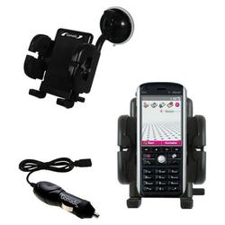 Gomadic T-Mobile SDA Auto Windshield Holder with Car Charger - Uses TipExchange