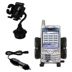 Gomadic T-Mobile Treo 650 Auto Cup Holder with Car Charger - Uses TipExchange