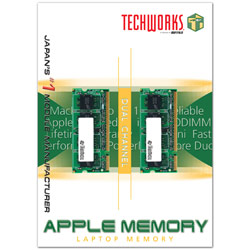 Buffalo Technology TechWorks by Buffalo 2GB KIT (1GB X 2) DDR2 SODIMM PC2-5300 Unbuffered Non ECC
