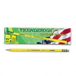 Dixon Ticonderoga Co. Ticonderoga Yellow Pencil, #2.5 Medium Lead, Dozen