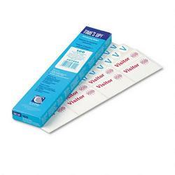 C-Line Products, Inc. Time's Up!® Self Expiring Time Sensitive 1 Day Spot Visitor Badges, 3x2, 100/Box