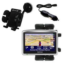 Gomadic TomTom One XL Auto Windshield Holder with Car Charger - Uses TipExchange