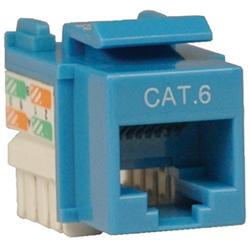 Tripp Lite Cat. 6/Cat. 5e 110 Punch Down Keystone Jack - Network Connector - RJ-45 (N238-001-BL)