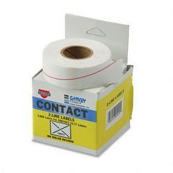 Consolidated Stamp Two Line Pricemarker Labels, 5/8 x 13/16, White, 1000/Roll, 3 Rolls/Box