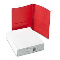 Avery-Dennison Two Pocket Report Covers with Prong Fasteners, 11 x 8 1/2, Red, 25/Box