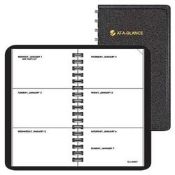 At-A-Glance Unruled Appointment Book, 1 Week/Spread, 2 1/2 x 4 1/2, Black