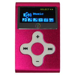 Visual Land V-Clip 2GB MP3/WMA/FM/Voice Recorder Pink