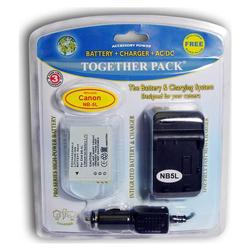 Accessory Power VALUE PACK: Pro Series Canon NB-5L Equivalent Digital Camera Battery & One-piece Wall Charger.Incl: