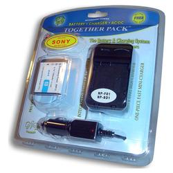 Accessory Power VALUE PACK: Pro Series SONY NP-BD1 / NP-FD1 Equivalent Camera Battery & Compact Wall Charger Incl: B