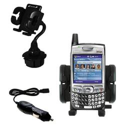 Gomadic Verizon Treo 700w Auto Cup Holder with Car Charger - Uses TipExchange