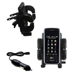 Gomadic Verizon Voyager Auto Vent Holder with Car Charger - Uses TipExchange