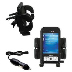 Gomadic Verizon XV6700 Auto Vent Holder with Car Charger - Uses TipExchange