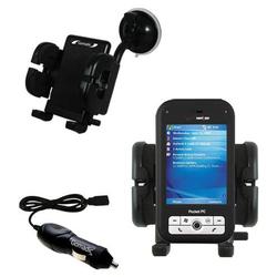 Gomadic Verizon XV6700 Auto Windshield Holder with Car Charger - Uses TipExchange