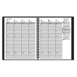 At-A-Glance Weekly Appointment Book, 1 Week/Spread, Hourly Appts., 6 7/8 x 8 3/4, Black