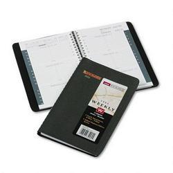 At-A-Glance Weekly Appointment Book, 1 Wk/Spread, Address Section, 4 7/8 x 8, Black
