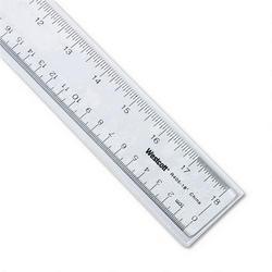 Acme United Corporation Westcott® Acrylic Ruler with Hang Up Hole, 2 Beveled Edges, 18 Long