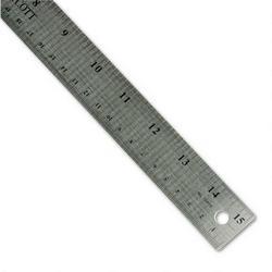 Acme United Corporation Westcott® Stainless Steel Ruler with Hang Up Hole, Cork Back, 15 Long