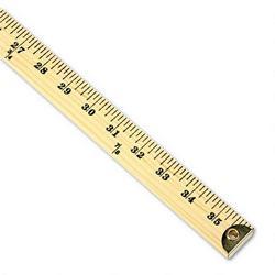 Acme United Corporation Westcott® Wood Yardstick with Metal Ends and Hang Up Holes, 36 Long