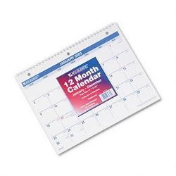 At-A-Glance Wirebound Desk/Wall Monthly Calendar, 3 Hole Punched, 11 x 8 1/2