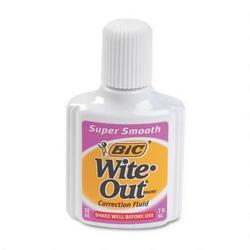 Bic Corporation Wite Out® Super Smooth Correction Fluid, .7 Fluid Oz. Bottle, White