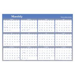 At-A-Glance Write On/Wipe Off Reversible Yearly Dated Wall Organizer, Month/Quarter, 36 x 24