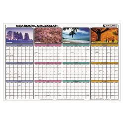 At-A-Glance Write On/Wipe Off Seasons In Bloom Quarterly Wall Calendar, 36 x 24