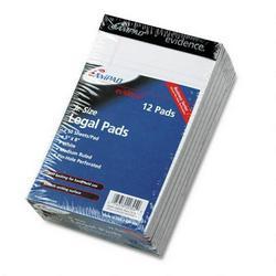 Ampad/Divi Of American Pd & Ppr evidence® perforated top 5 x 8 pads, legal ruled, red margin, white, 50 sheets, dozen