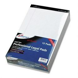 Ampad/Divi Of American Pd & Ppr evidence® perforated top 8 1/2x14 pads, legal rule, red margin, white, 50 sheets, dozen