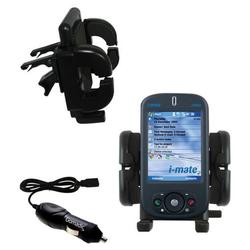Gomadic i-Mate JAMin Auto Vent Holder with Car Charger - Uses TipExchange