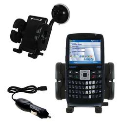 Gomadic i-Mate JAQ3 Auto Windshield Holder with Car Charger - Uses TipExchange