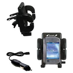 Gomadic i-Mate JASJAR Auto Vent Holder with Car Charger - Uses TipExchange