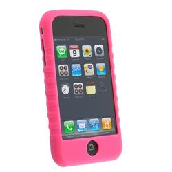 Eforcity 2 in 1 Apple iPhone 1st Gen (NOT for iPhone 3G) Accessory Kit - Flexible Silicone Pink Case / Rapi (230846)