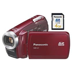 Panasonic 4GB SD CARD RED SHOCK RESIST CAMCORDER KIT