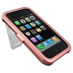 Eforcity Aluminum Case w/ Stand for Apple 3G iPhone, Baby Pink by Eforcity