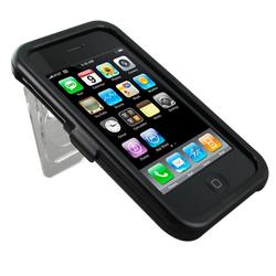 Eforcity Aluminum Case w/ Stand for Apple 3G iPhone, Black by Eforcity
