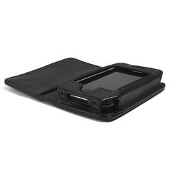 BoxWave Corporation Apple iPhone 2G Designio Leather Case (Jet Black (horizontal flip cover))